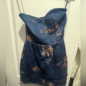 Kimchi blue strapless navy blue dress